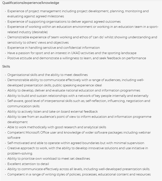 Education Programmes Assistant