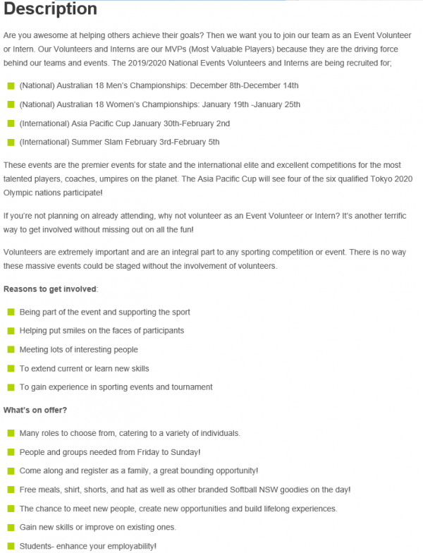 Event Intern &amp; Volunteer Opportunities