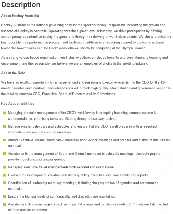 Executive Assistant