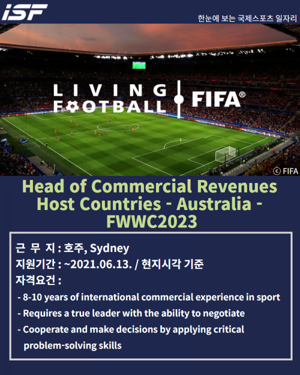 FIFA, head of commercial