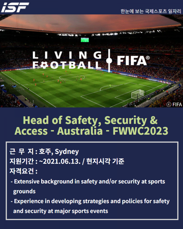 FIFA, head of safety