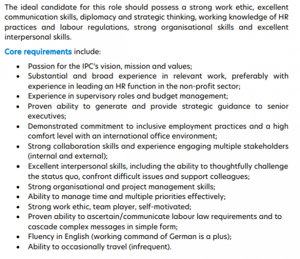 HUMAN RESOURCES DIRECTOR