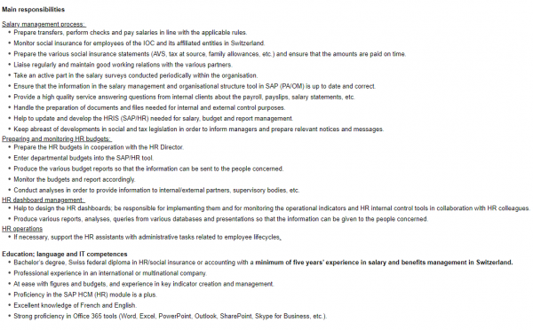 Payroll Specialist