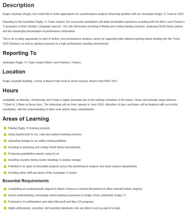 Performance Analysis Internship