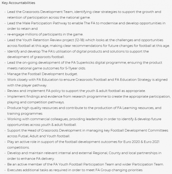 Senior National Development Manager