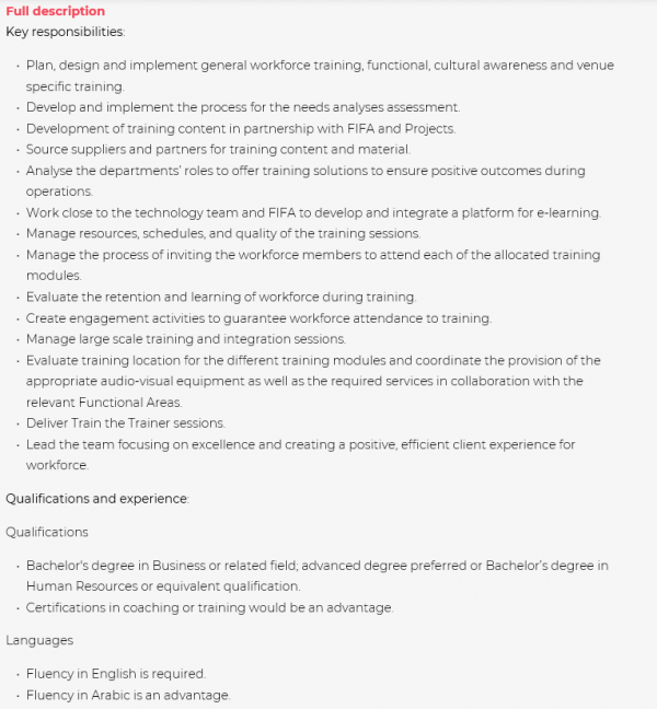 Workforce Training Manager